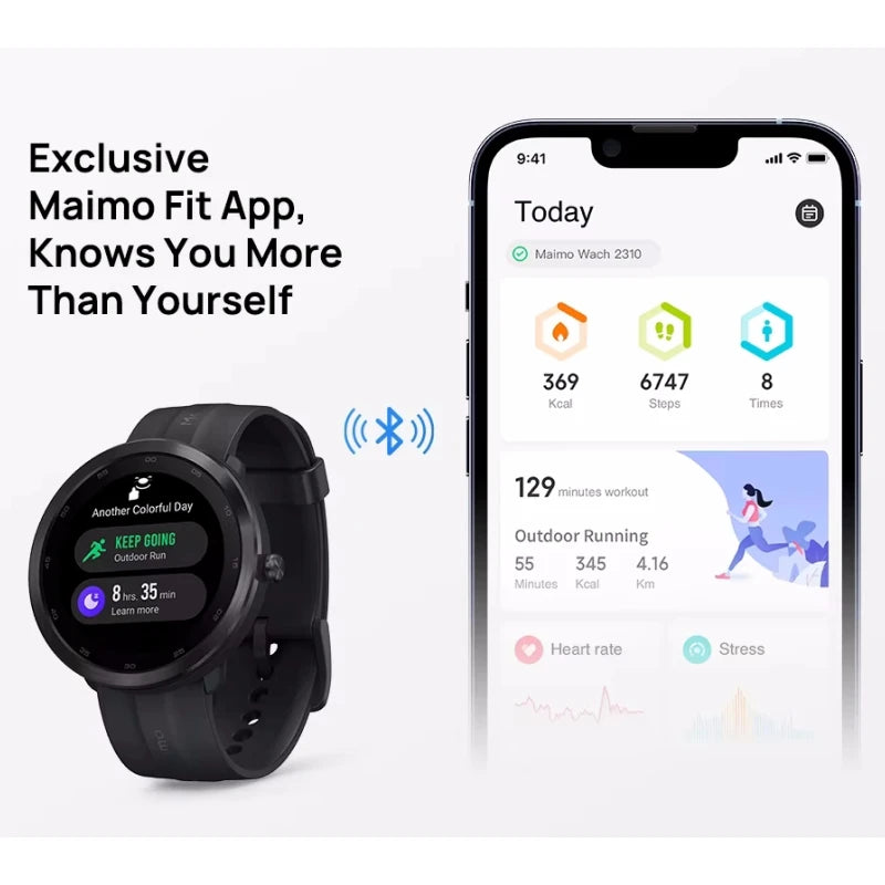 El reloj inteligente más barato de 2001, pantalla táctil TFT-LCD de 1,3 pulgadas, 116 modos de ejercicio, 5 ATM, Android y iOS, batería de 12 días de largo