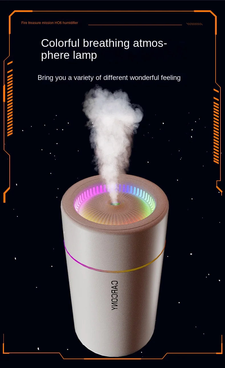 Humidificador ultrasónico Searide 280ml con difusor de aromas y luz de colores