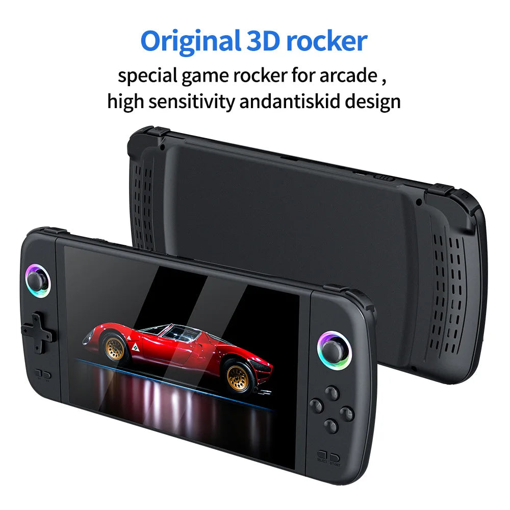 Consola de Juegos Portátil M27, 128G, Más de 30000 Juegos, Pantalla IPS de 7 Pulgadas