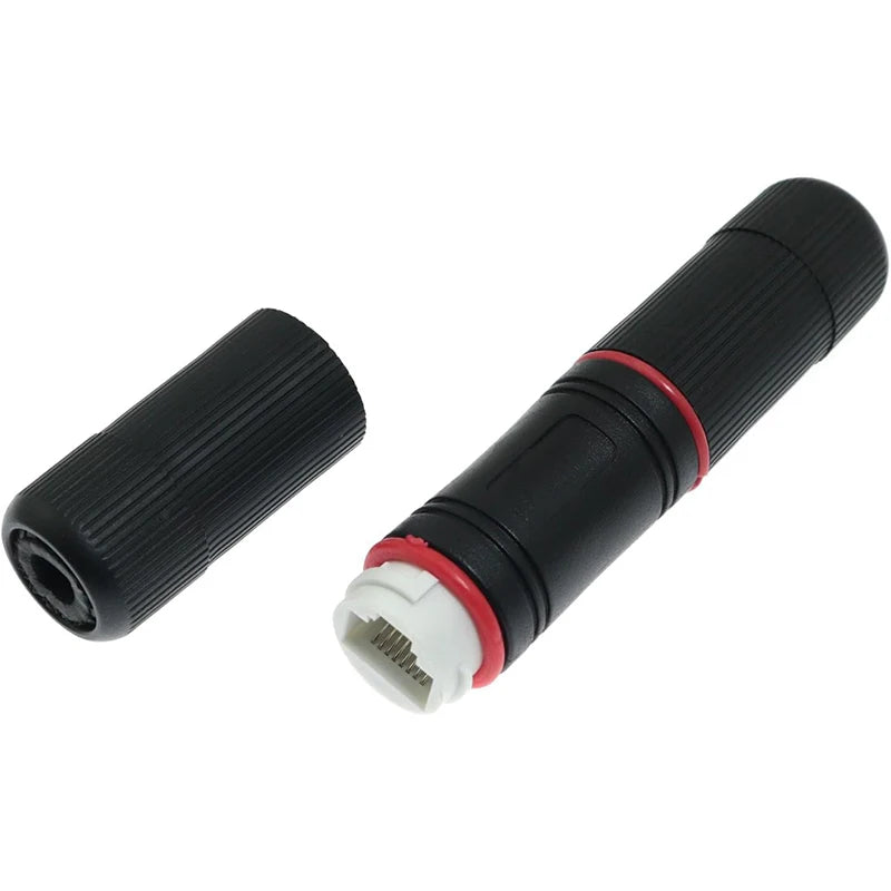 Conector RJ45 impermeable IP67 para extensión de cable Ethernet exterior