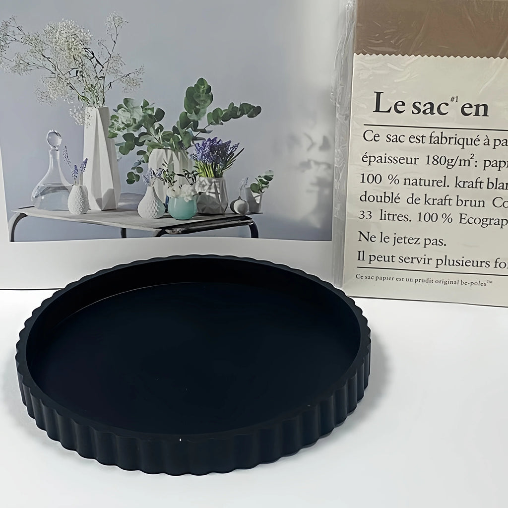 Bandeja de silicona para baño, 1 piezas, bandeja de joyería, bandeja de cocina, bandeja de artículos de tocador, bandeja de almacenamiento