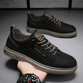 Zapatos de cuero para hombre, zapatos de Cricket cómodos e informales, zapatillas de deporte de moda para hombre, zapatos de conducción ligeros