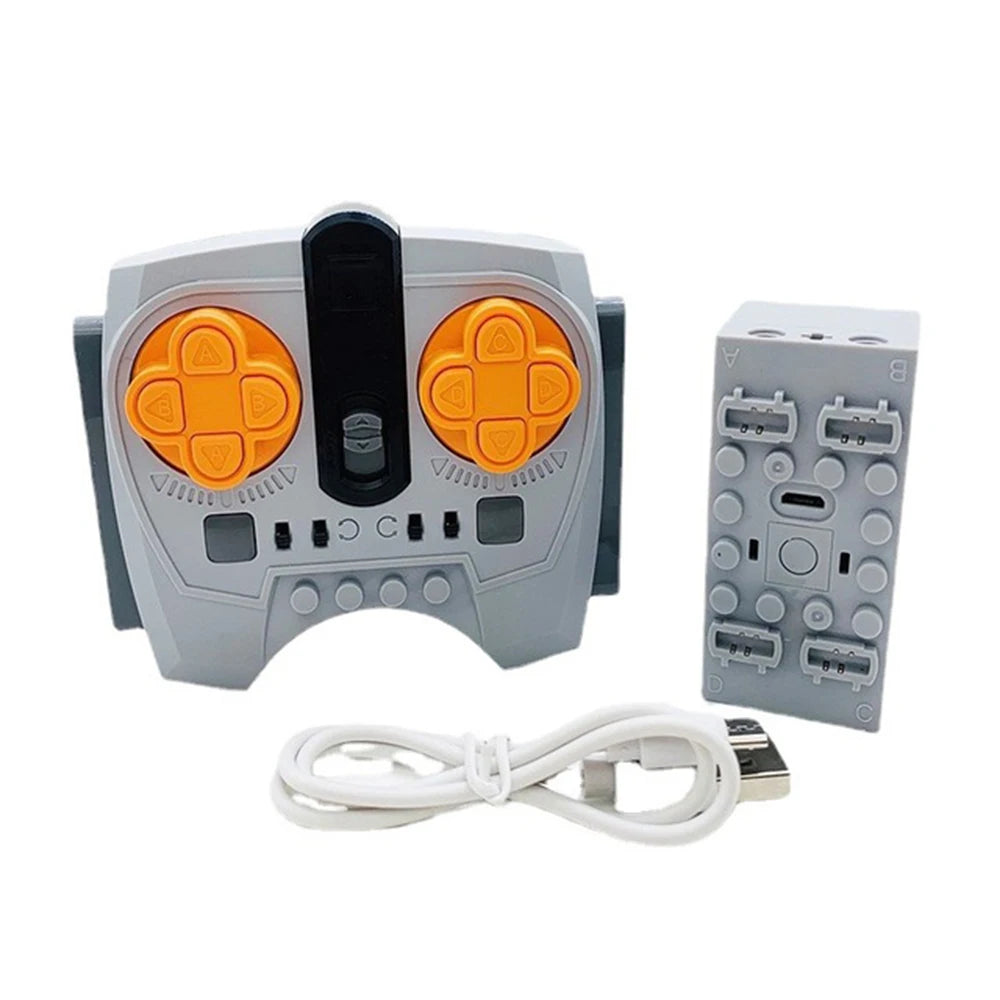 Bloques de construcción electrónicos técnicos, accesorios de reacondicionamiento MOC, micromotor, piezas de funciones de potencia RC, bloques de coche DIY creativos, juguetes para niños