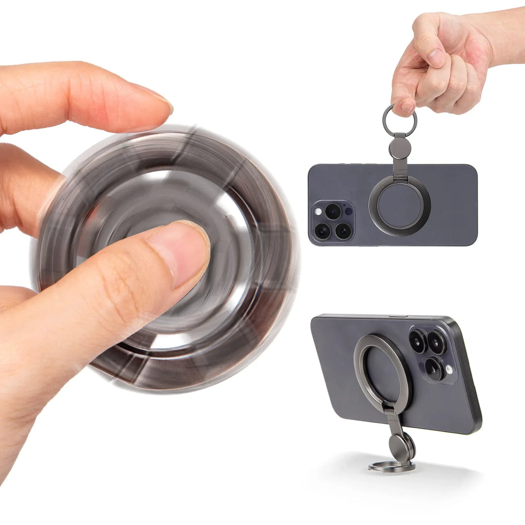 Soporte Magnético para Teléfono, Anillos Magnéticos de Doble Cara para iPhone y Samsung, para Gimnasio, Hogar y Viajes, Accesorio de Fuerte Adhesión