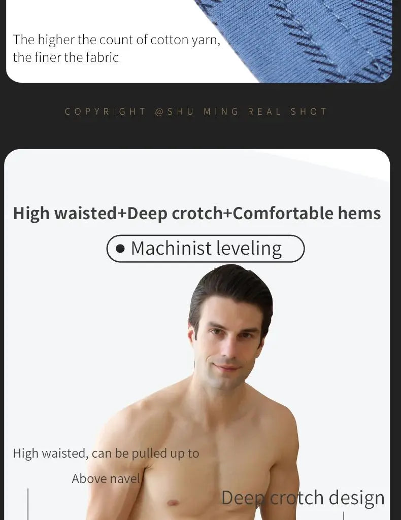 Pantalones Aro para hombre, ropa interior de celosía de algodón, pantalones cortos holgados de cintura alta para verano, finos y transpirables, calzoncillos con bolsa, M-3XL de talla grande