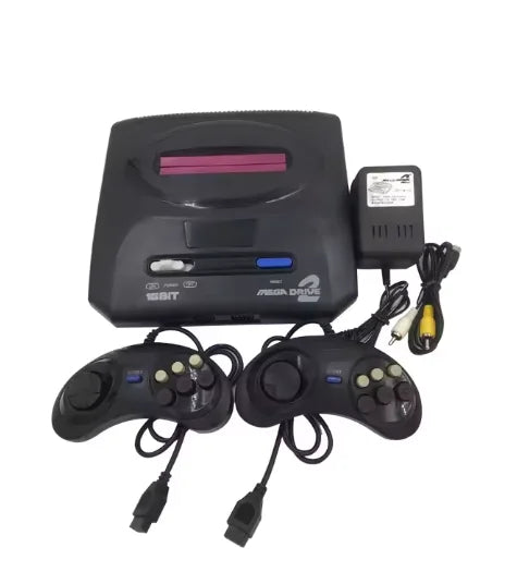 Consola de Juegos Retro de 16 Bits para Sega Mega Drive 2, Consola de Juegos MD de Estilo Antiguo (Incluye 5 Juegos de Diferentes Tipos)