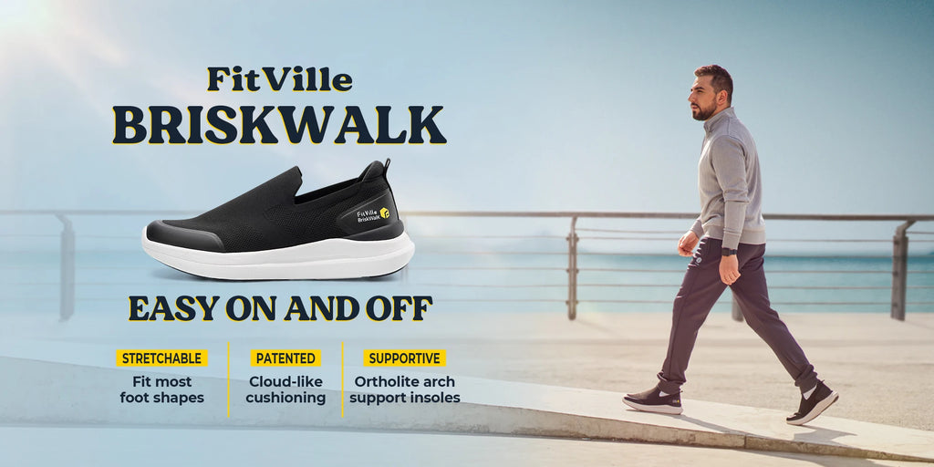 FitVille Zapatos para caminar para hombre, zapatos para fascitis plantar extraanchos, ligeros para pies hinchados, alivio ortopédico del dolor en el pie