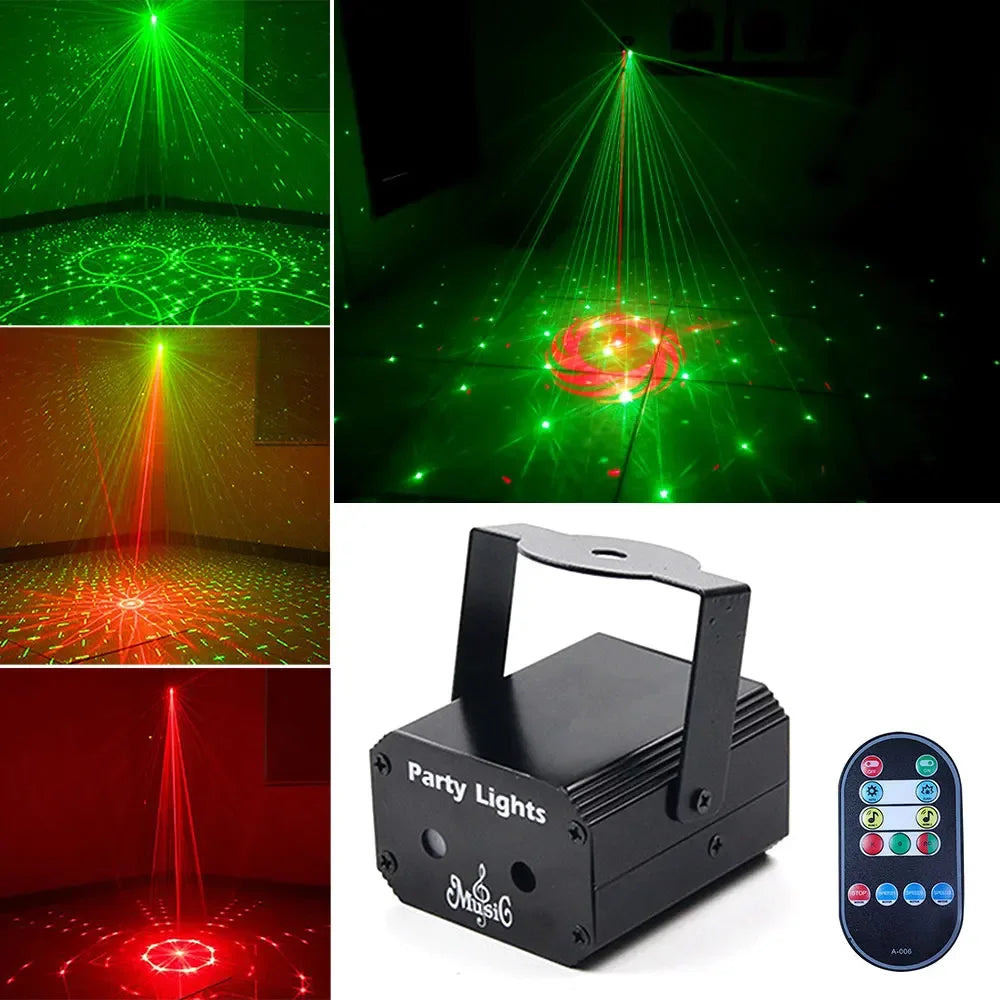Mini Proyector Láser para Fiesta 32 Patrones