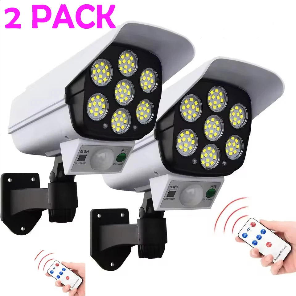 Luz Solar con Sensor de Movimiento para Exterior 77LED 2000 Lúmenes
