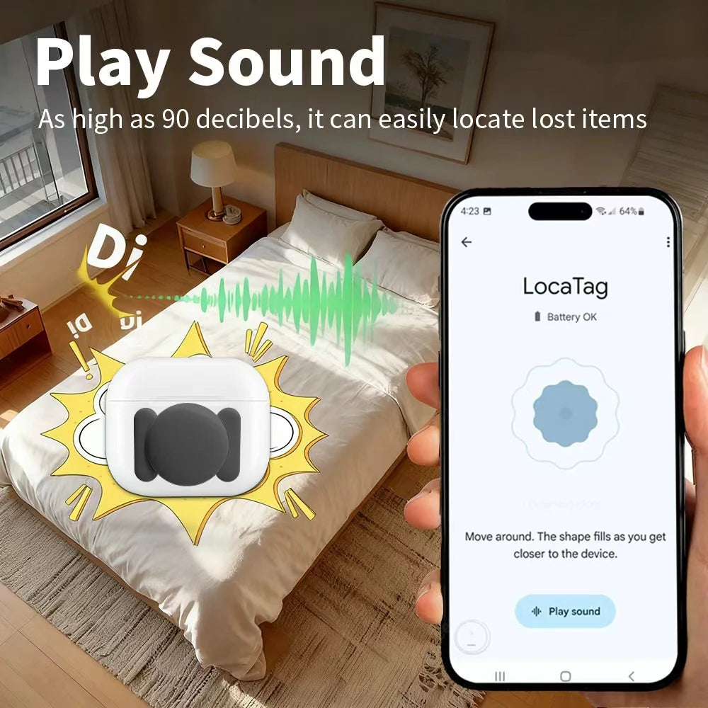 Más allá de rastreador de seguimiento de rango Bluetooth buscador de larga distancia para Android Google Find Hub etiqueta inteligente de voz para Pixel Motorola GMS
