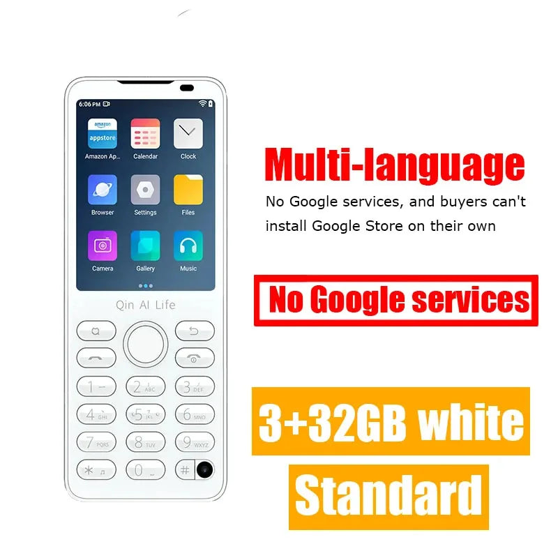 Qin F21 Pro compatible con Google RAM3GB/4GB Rom 32GB/64GB pantalla táctil 2,8 pulgadas Android11 MTK6761
