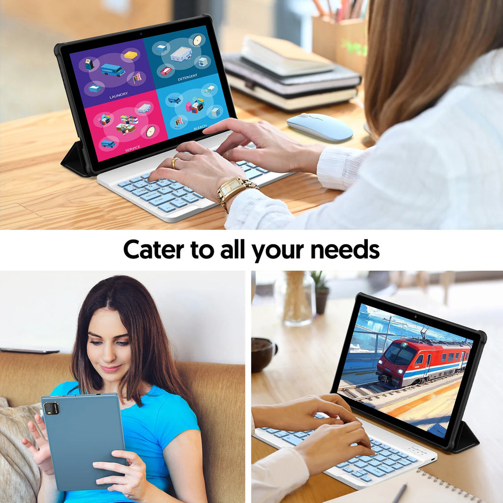 Tablet BAKEN 10 pulgadas Android 15, cuatro núcleos, 12 GB + 64 GB, WiFi 5G
