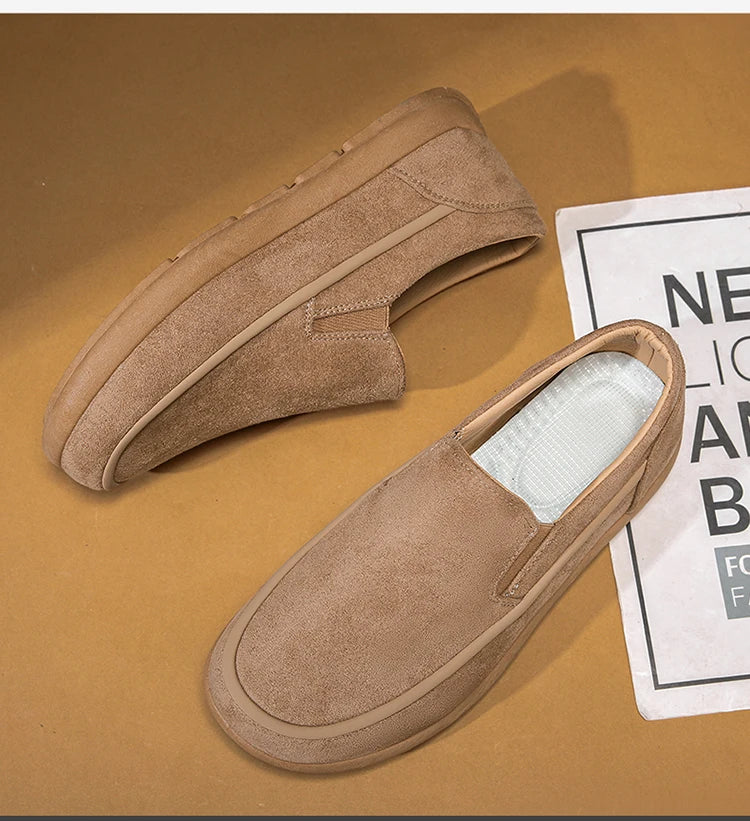 Zapatillas sin cordones para hombre, transpirables, modernas, versátiles, informales, mocasines, zapatos cómodos para conducir, mocasines ligeros
