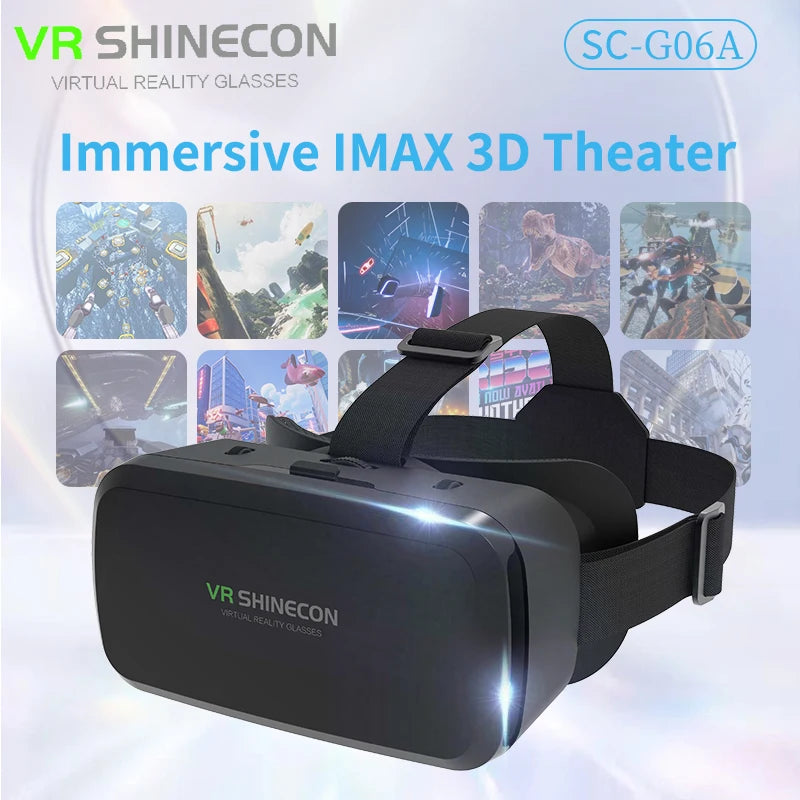 Gafas VR, Auriculares 3D, Dispositivos de Realidad Virtual, Casco, Lentes Viar, Gafas para Teléfono Inteligente, Controlador de Juegos Inteligente, Set de Visión