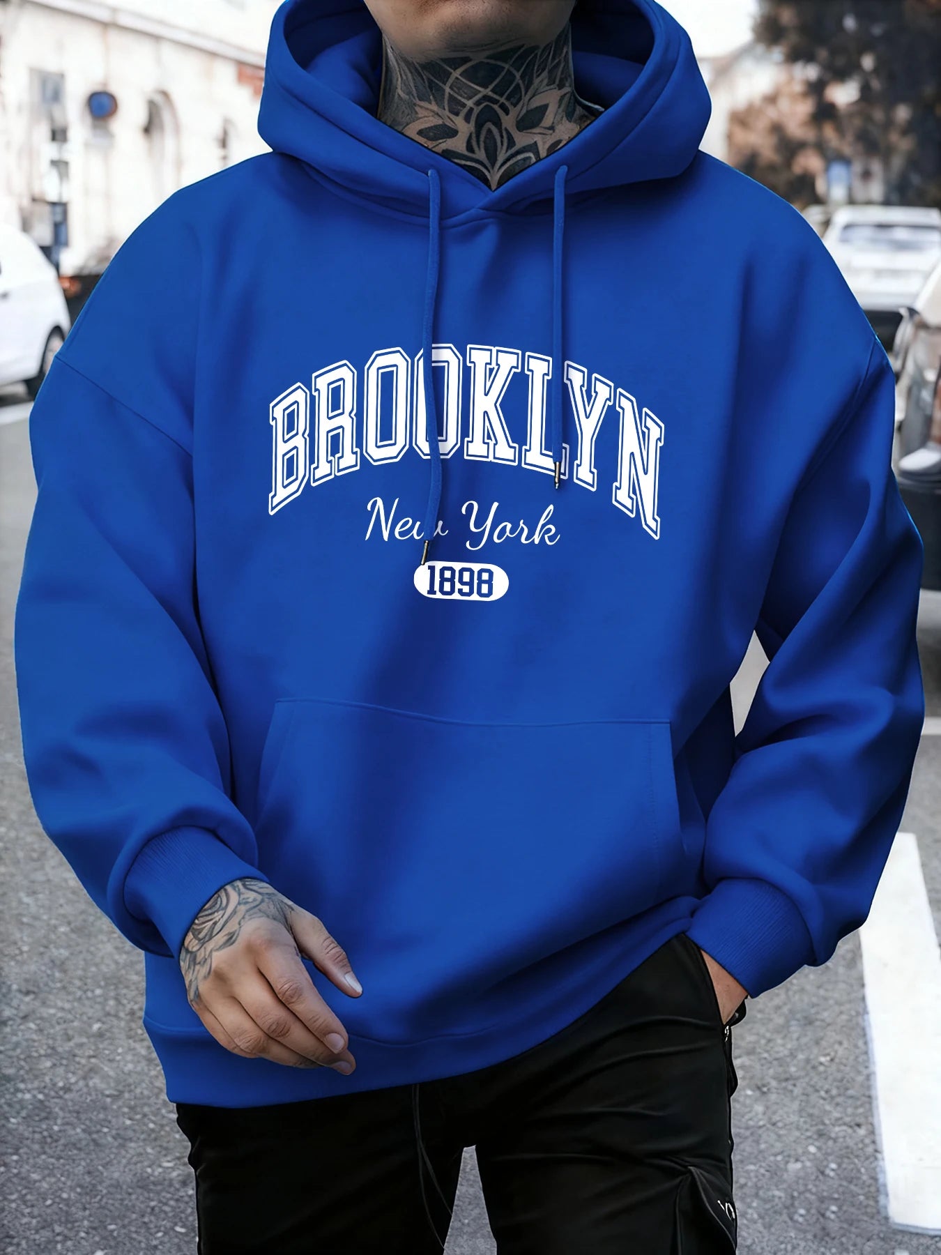 Sudadera Brooklyn New York para Hombre, Holgada, Vintage