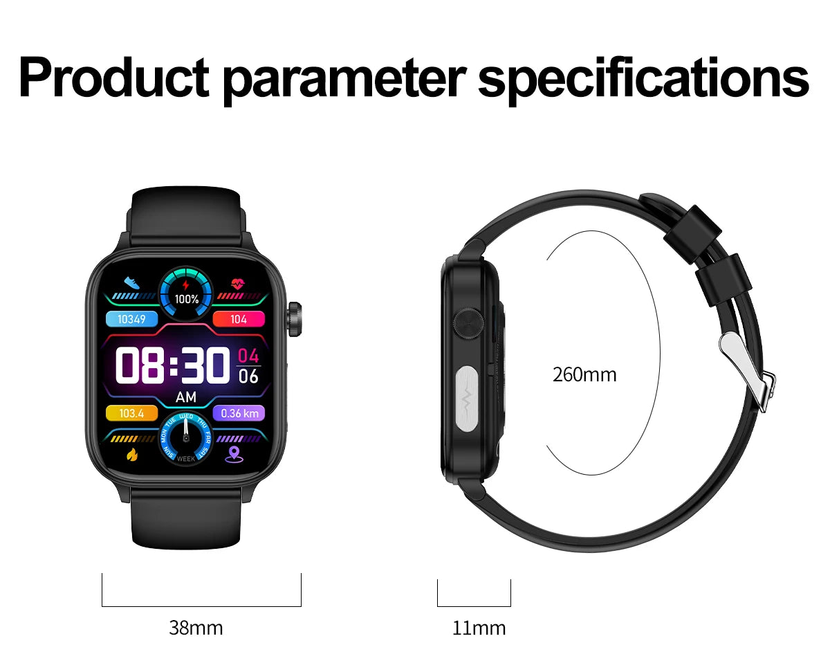 Smartwatch con Diagnóstico AI y ECG para Hombre