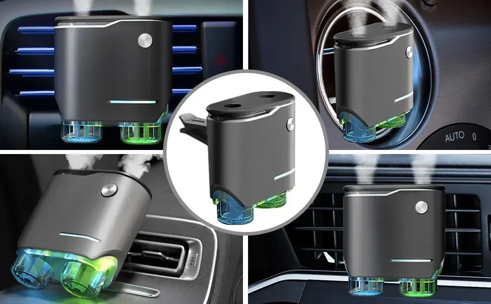 Ambientador para coche, tres resistencias ajustables, máquina de aromaterapia para coche, fragancia de perfume ambientador portátil