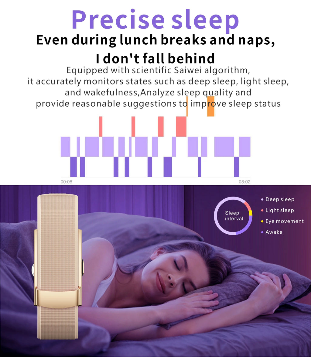 Pulsera Inteligente sin Pantalla, Monitor de Salud y Ejercicio, Monitor de Ritmo Cardíaco 24/7, Monitor de Sueño, Pulsera Deportiva Multifuncional para Android iOS