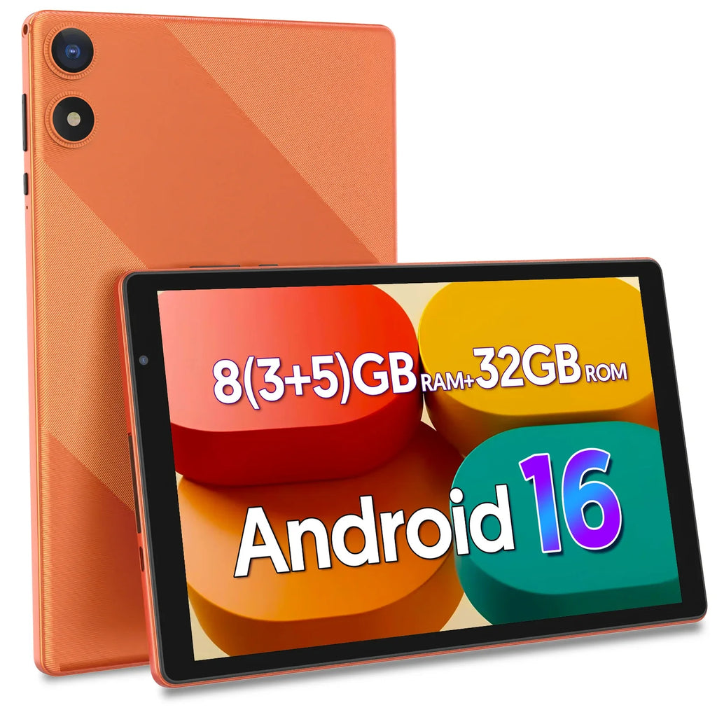 Tableta Android 16 de 10.0 Pulgadas |   Compatible con Google Play |   Procesador de Cinco Núcleos |   Cámaras Duales |   8 (3+5) GB de RAM + 32 GB de ROM |   6000mAh