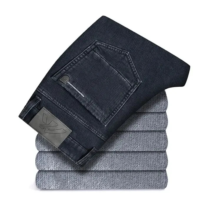 Pantalones Vaqueros de Terciopelo Cálidos para Hombre, Rectos, Invierno