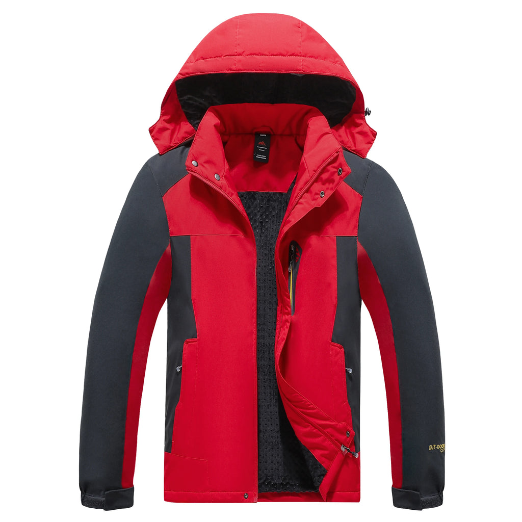 Parka militar con capucha a prueba de viento para hombre, abrigos de piel a prueba de viento, chaquetas de invierno para hombre, además de chaquetas gruesas y cálidas8827