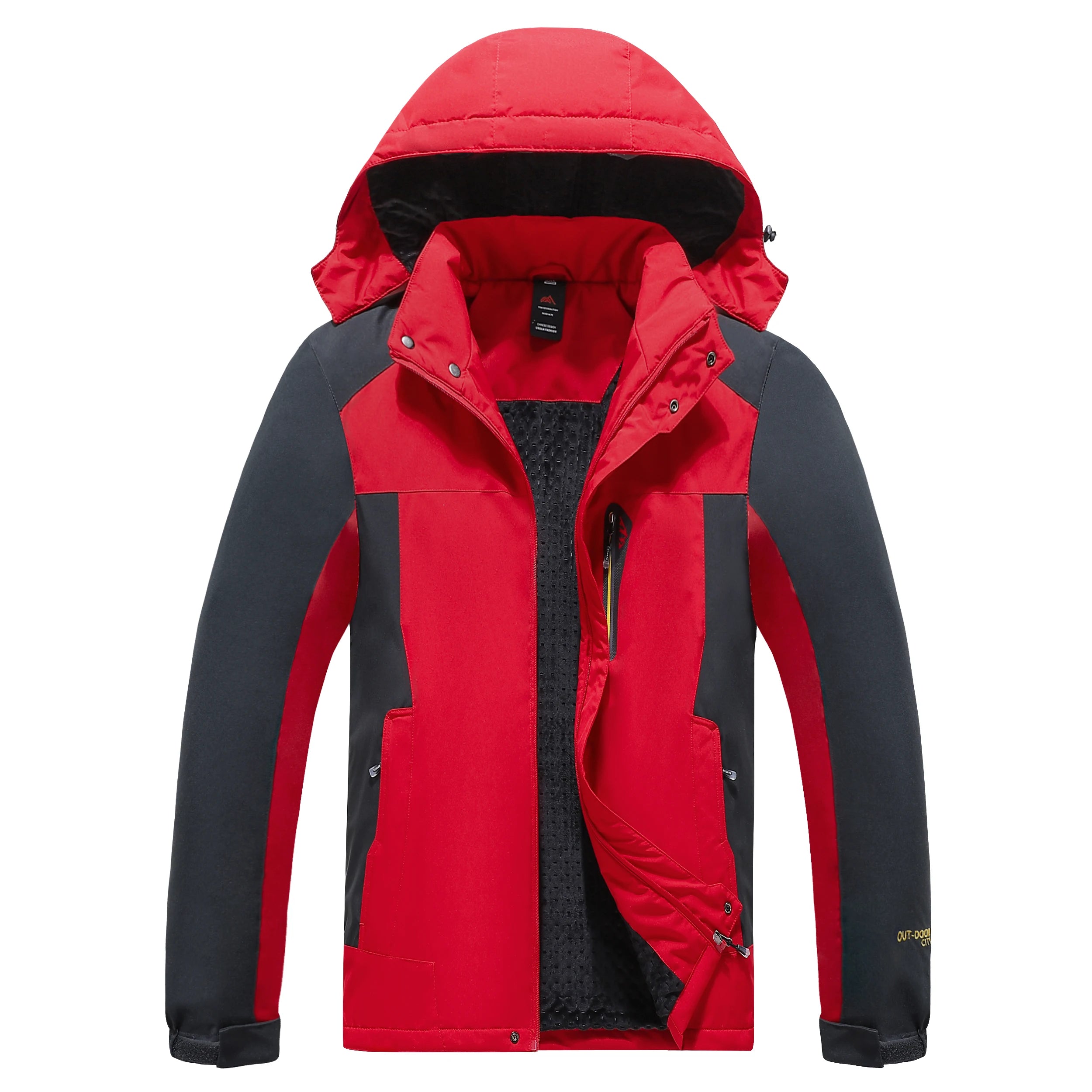 Parka Militar con Capucha y Forro Cálido para Hombre, Invierno