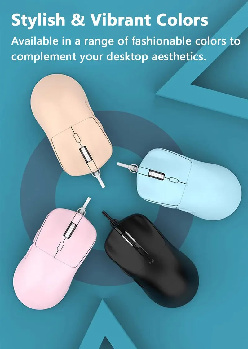 Mouse con Cable Lenovo M3, Ergonómico, 6 Botones, DPI Ajustable