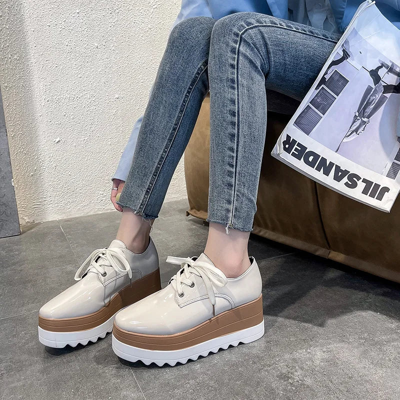 Mocasines de Plataforma para Mujer – Suela Gruesa Brogue