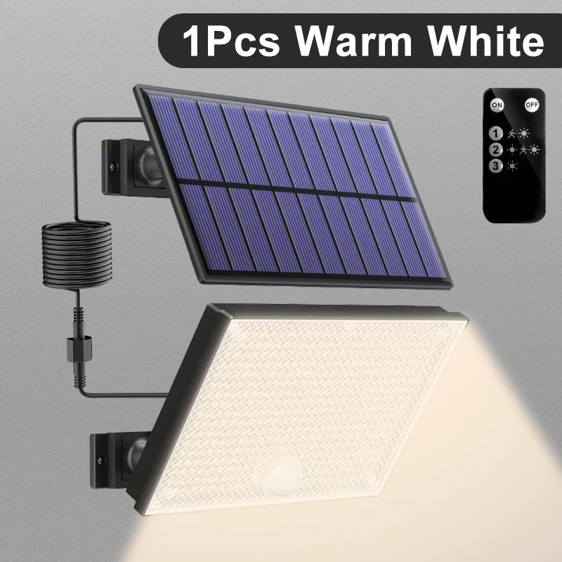 Luz Solar LED 400 con Sensor de Movimiento para Exterior