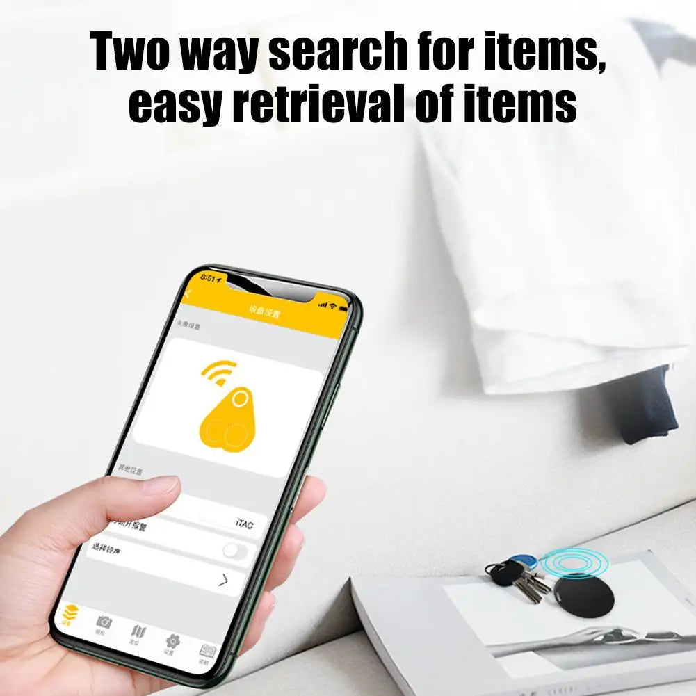 Mini localizador GPS con alarma antipérdida, llavero tipo billetera, etiqueta inteligente, rastreador Compatible con Bluetooth, llavero para perros, mascotas, rastreador de llaves para niños