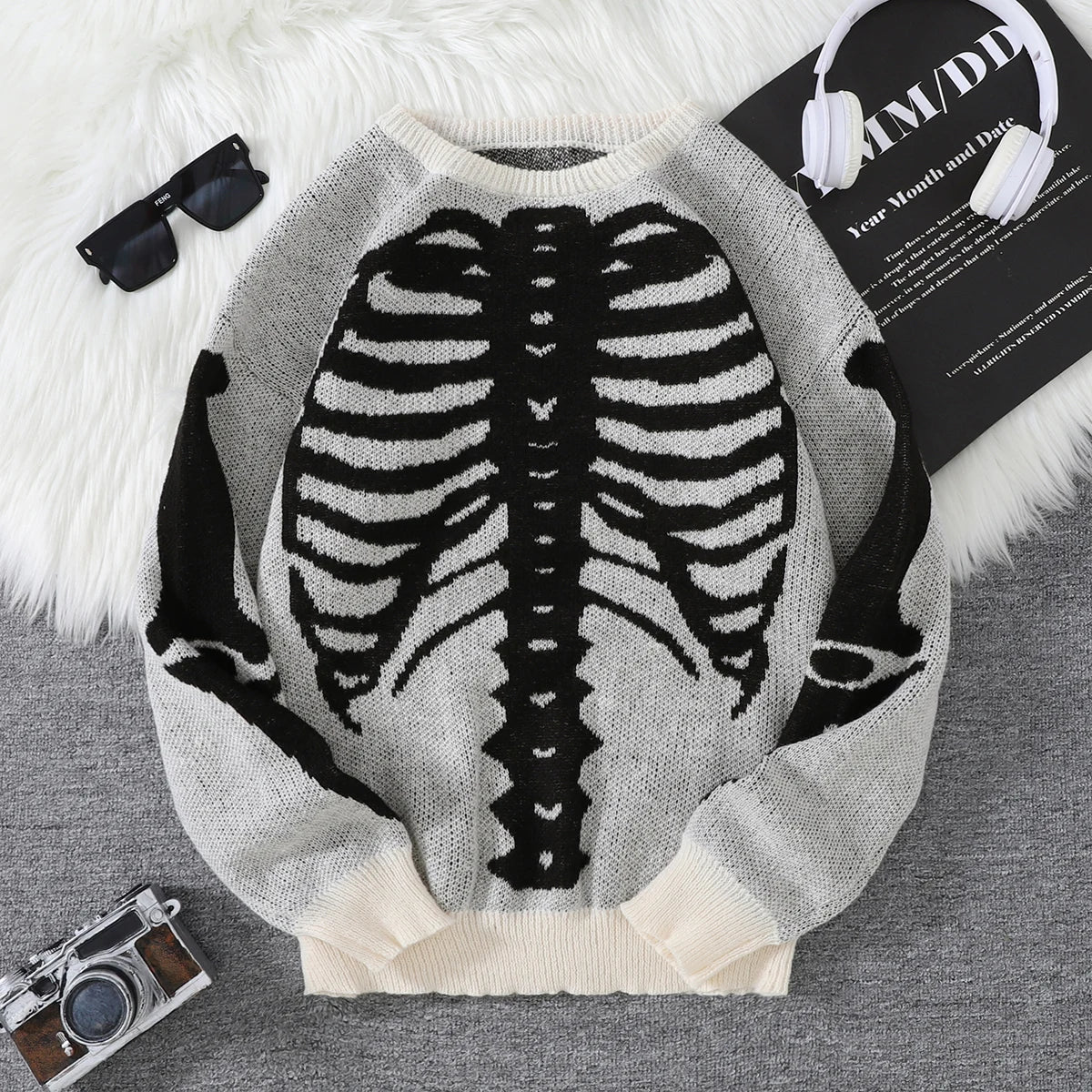 Nuevo Popular Otoño e Invierno Backbone Jacquard patrón pulóver suéter Casual cuello redondo tejido jersey de los hombres
