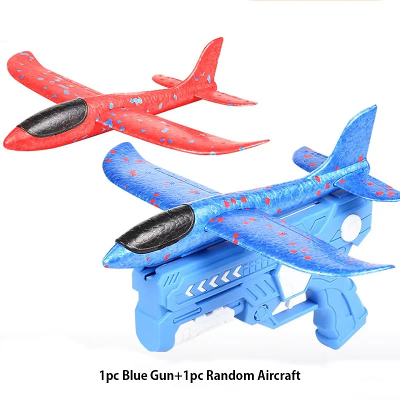 Avión de eyección al aire libre para niños, juguetes de espuma, aviones oy gun, juegos al aire libre para padres e hijos, juguetes, regalos para niños, juguete volador