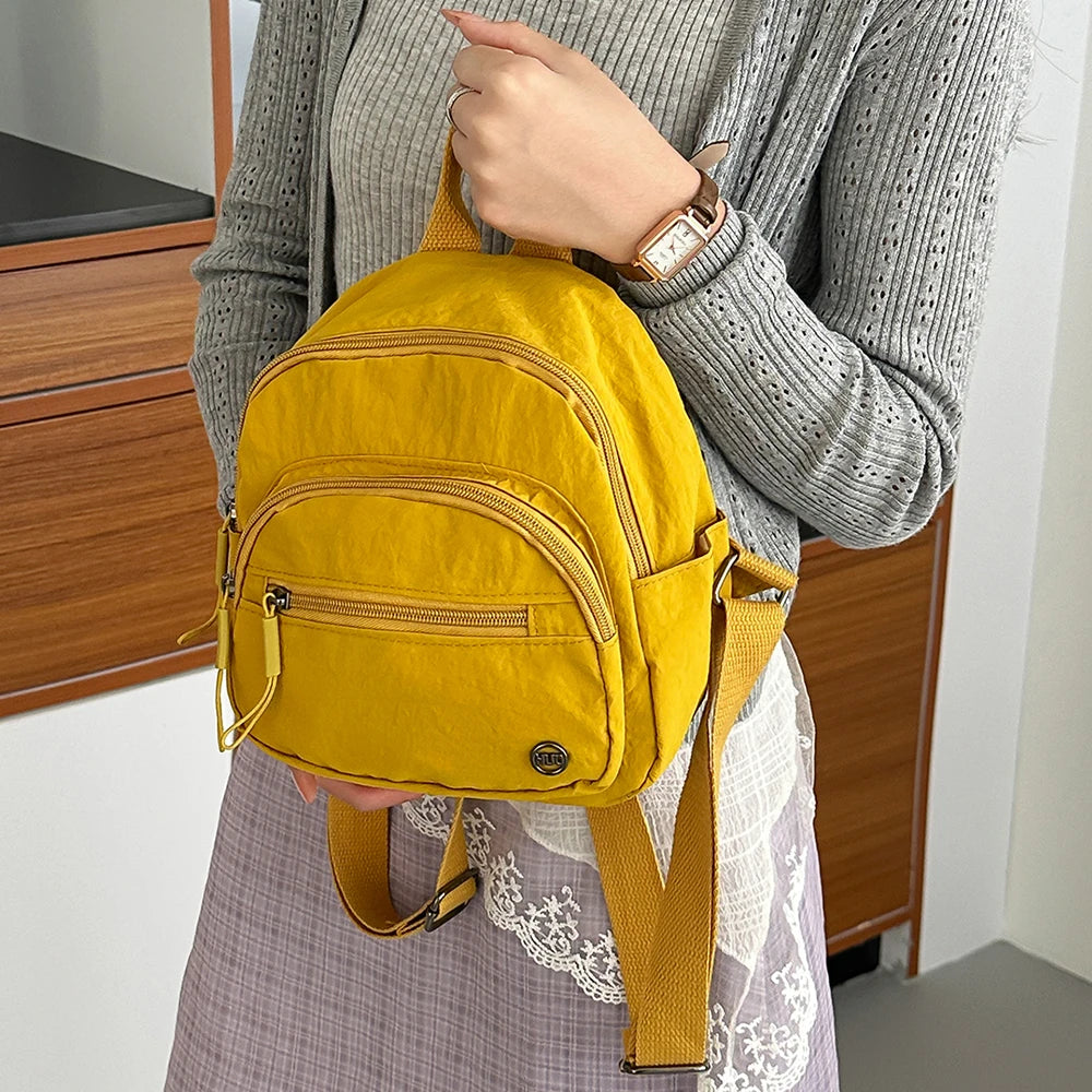 Mini Mochila Japonesa para Viajes de Mujer, Ligera, Pequeña, Mochila Ligera para Compras al Aire Libre, Bolso Pequeño