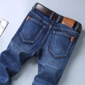 Pantalones Vaqueros Coreanos para Hombre, Elásticos, Ajuste Regular