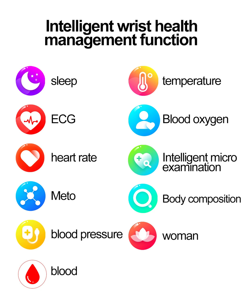 Reloj Inteligente ECG Diagnóstico de Salud IA