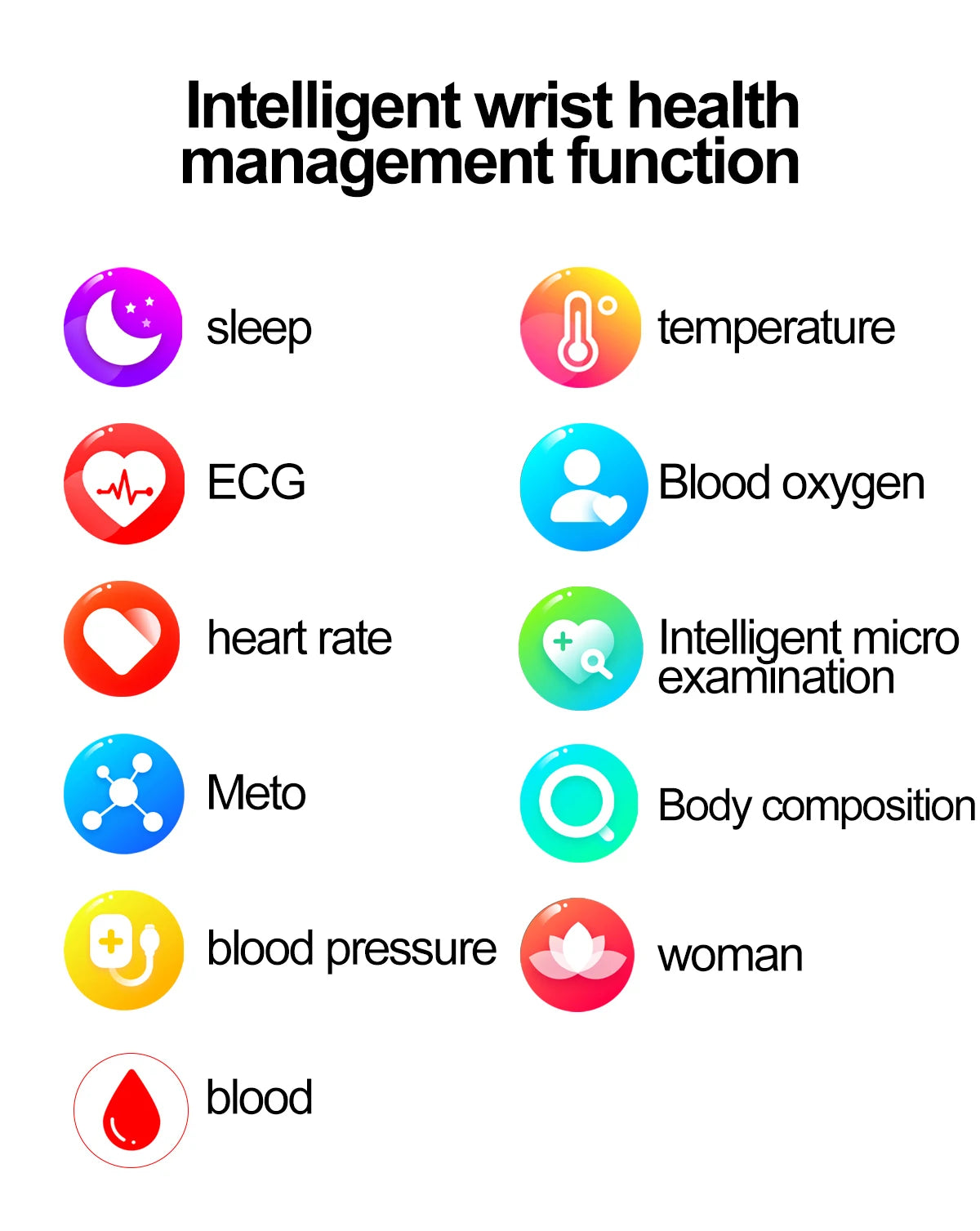 Reloj Inteligente ECG Diagnóstico de Salud IA
