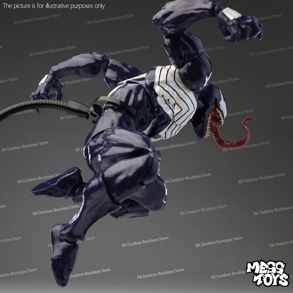 NUEVO Mess Toys Venom Lethal Neighbor Spider-Man Symbiotic Black Suit Messtoys Spiderman Figura de Acción Anime Modelo Muñeco Regalos Juguetes