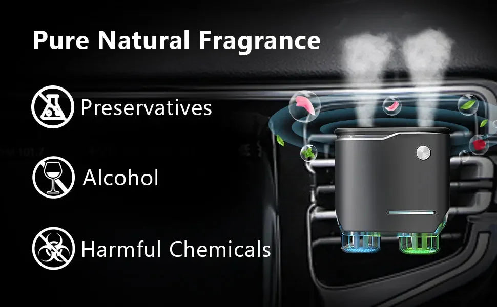 Ambientador para coche, tres resistencias ajustables, máquina de aromaterapia para coche, fragancia de perfume ambientador portátil
