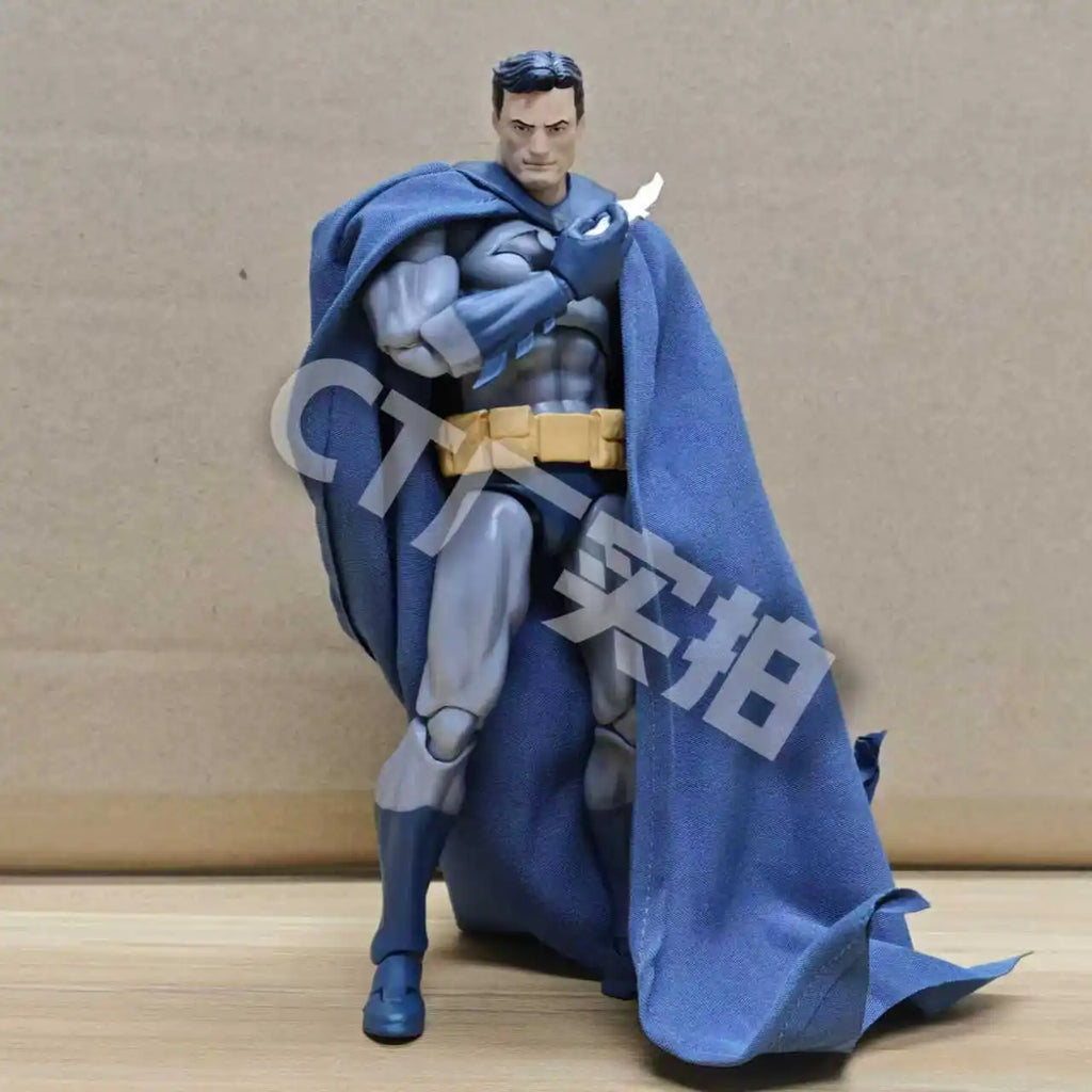 CT Toys Batman Figura Batman Mafex 105 Versión Azul Bat Man Figuras de Acción DC Liga de Justicia Hush Figurita Colección Regalos de Juguete