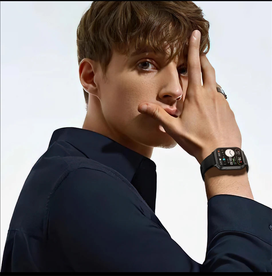 Reloj Inteligente Deportivo IP68 con Monitor de Ritmo Cardíaco 24H y Llamadas