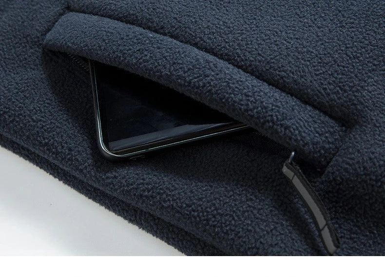 Chaqueta Polar de Invierno para Hombre con Cierre