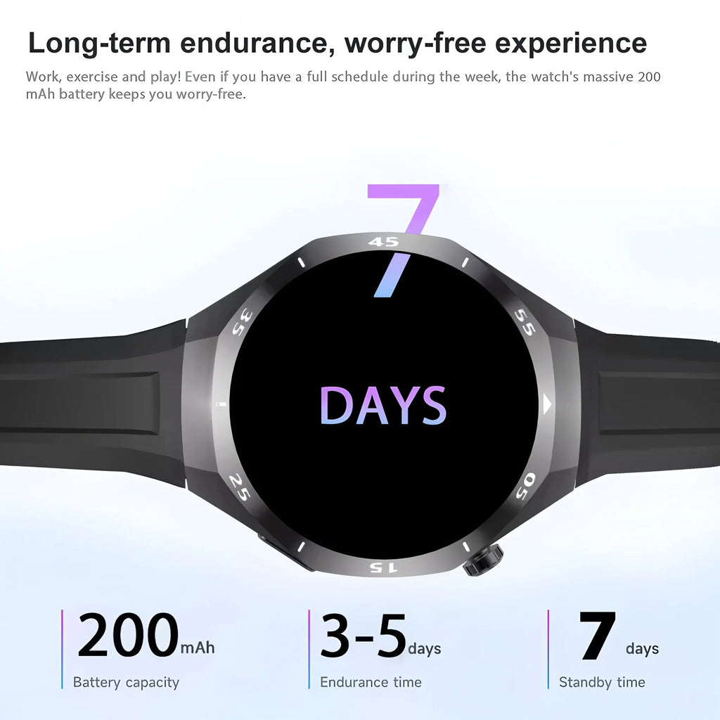 Reloj inteligente 5 Pro GPS NFC Smartwatch hombres 360*360 pantalla AMOLED Monitor de ritmo cardíaco Bluetooth llamada IP67 impermeable hombres Smartwatch