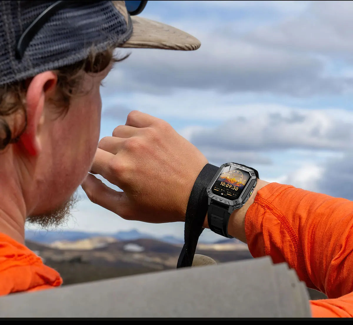 Reloj Inteligente AMOLED con GPS y Bluetooth Hombre
