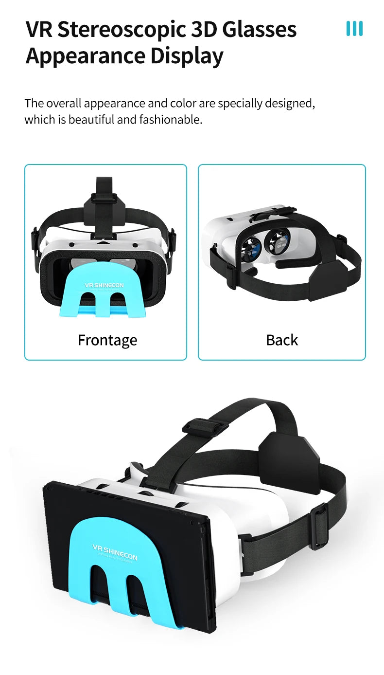 Shinecon G11 VR para Nintendo Switch y OLED 3D, gafas de realidad Virtual, dispositivos de auriculares, lentes de casco, accesorios para juegos