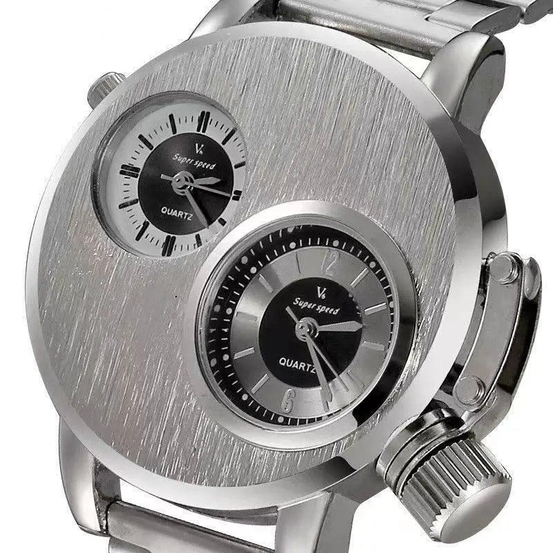 Reloj de Cuarzo de Lujo Estilo Punk para Hombre