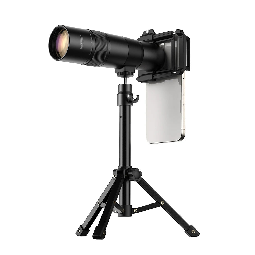 APEXEL Teleobjetivo Monocular 30x con Trípode para Teléfono