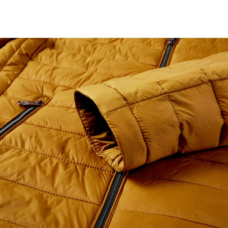 Chaqueta Acolchada con Capucha para Hombre – Abrigo de Invierno