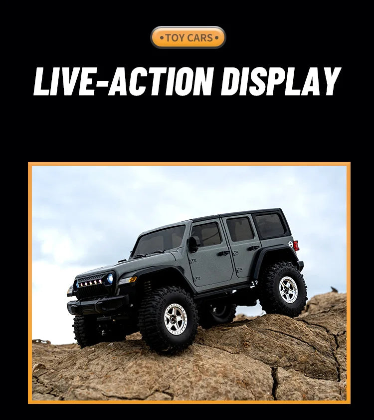 Auto RC JJRC C8801 Jeep Wrangler 4WD 1:18 Control Remoto