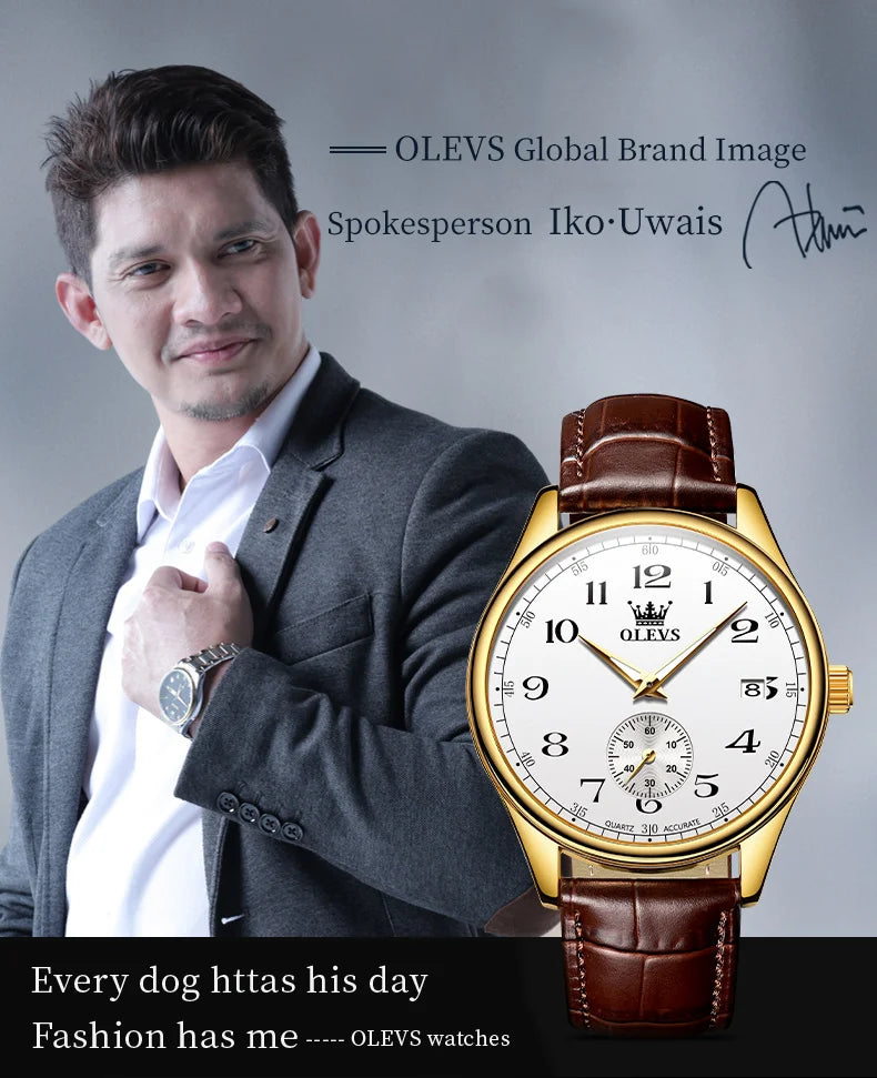 Reloj de Cuarzo OLEVS 3622 para Hombre, Resistente al Agua, Luminoso