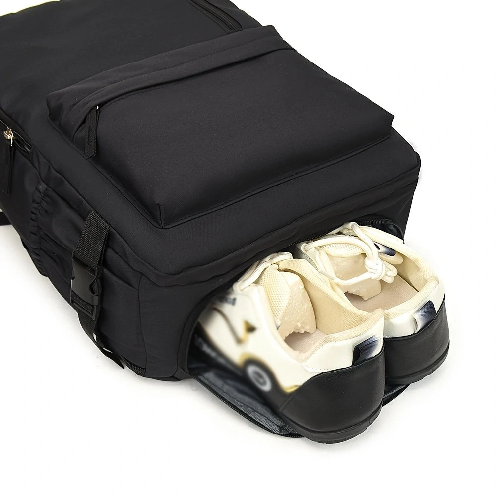 Juego de 2 Mochilas de Viaje, Mochila de Mano 180 °     Bolso de Mano Mini con Compartimento para Zapatos de Apertura Completa, Ideal para Viajes de Fin de Semana